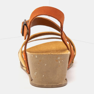 Sandalias 1930 MULTI DARK ORANGE-HONEY/ I LIVE color Dark orange-honey
