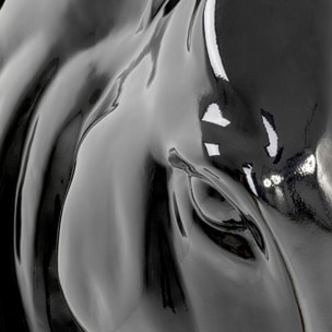 Déco tête de cheval noire XL 180cm Kare Design