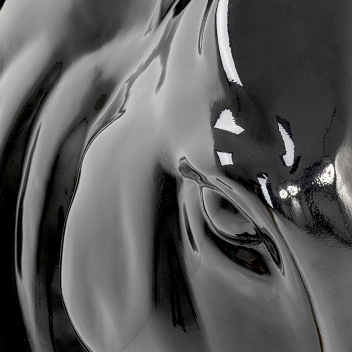 Déco tête de cheval noire XL 180cm Kare Design