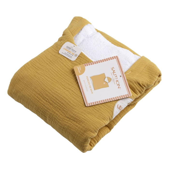 Poncho de bain enfant en coton