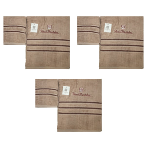 Renato Balestra 3 Set di 2 Asciugamani da bagno (1 viso e 1 bidet) Sabbia