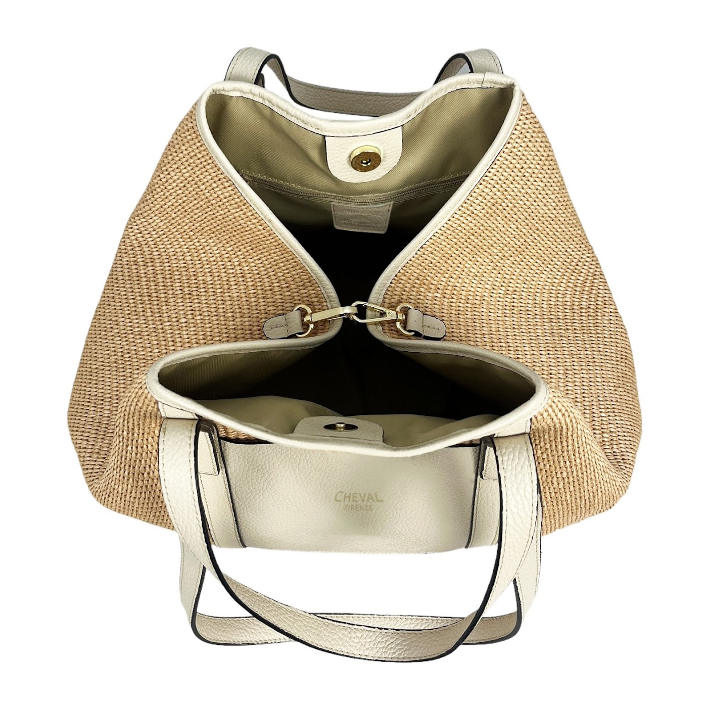 Bolso de hombro Cheval Firenze Formentera Beige