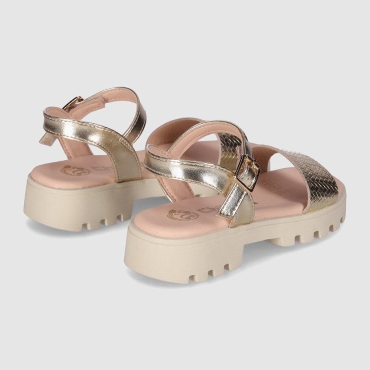 Sandalias - Oro - Tacón: Bajo