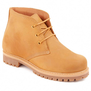 Botín De Piel - Marrón