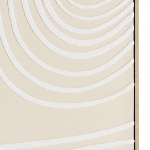 HOMER - Décoration murale C - 83x123cm lignes abstraites, cadre naturel