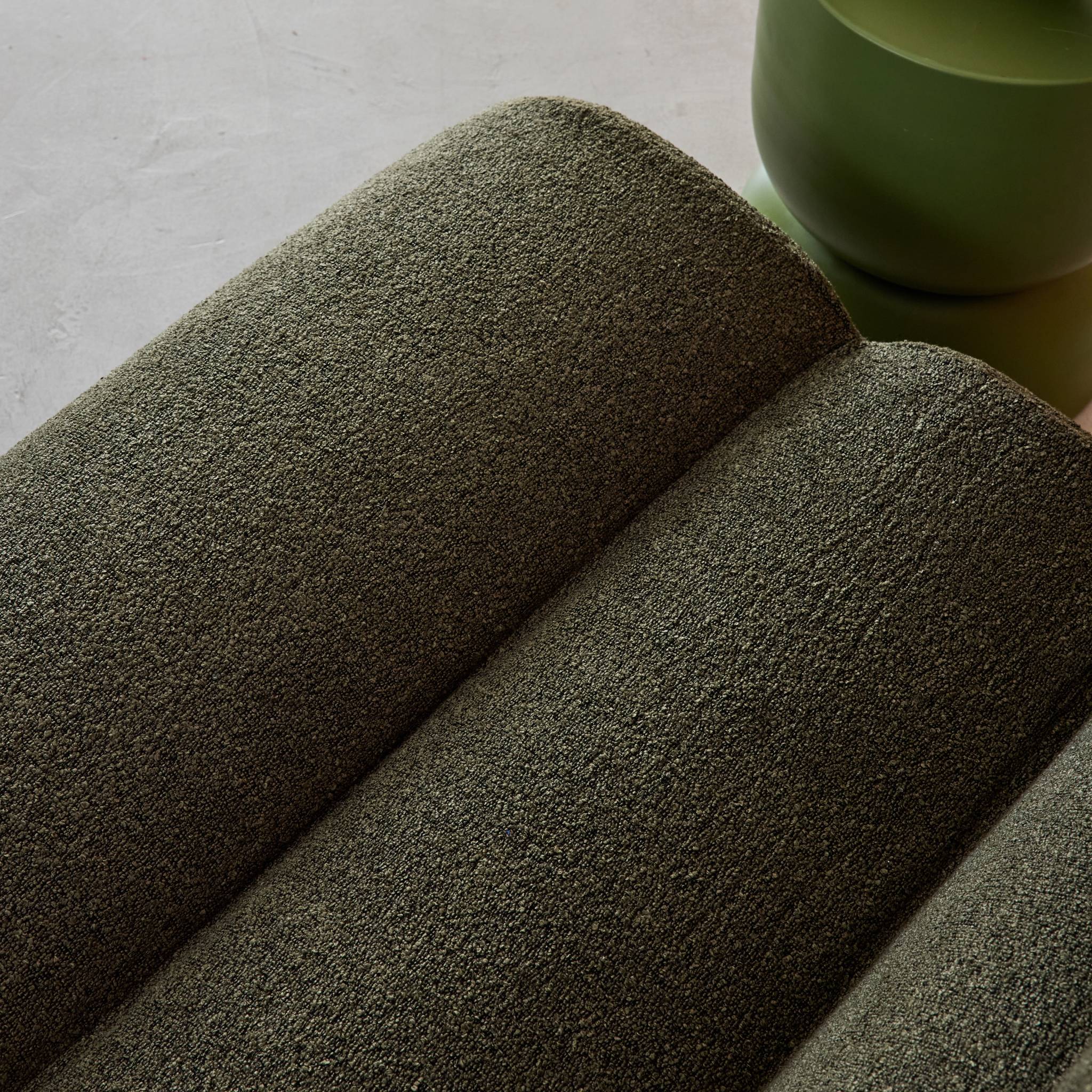 Chauffeuse tissu effet alpaca 1 place (lot de 3) NOVA