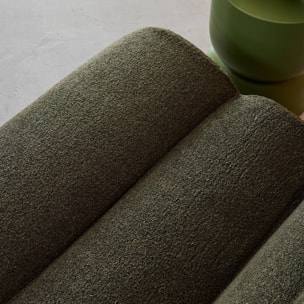 Chauffeuse tissu effet alpaca 1 place (lot de 3) NOVA