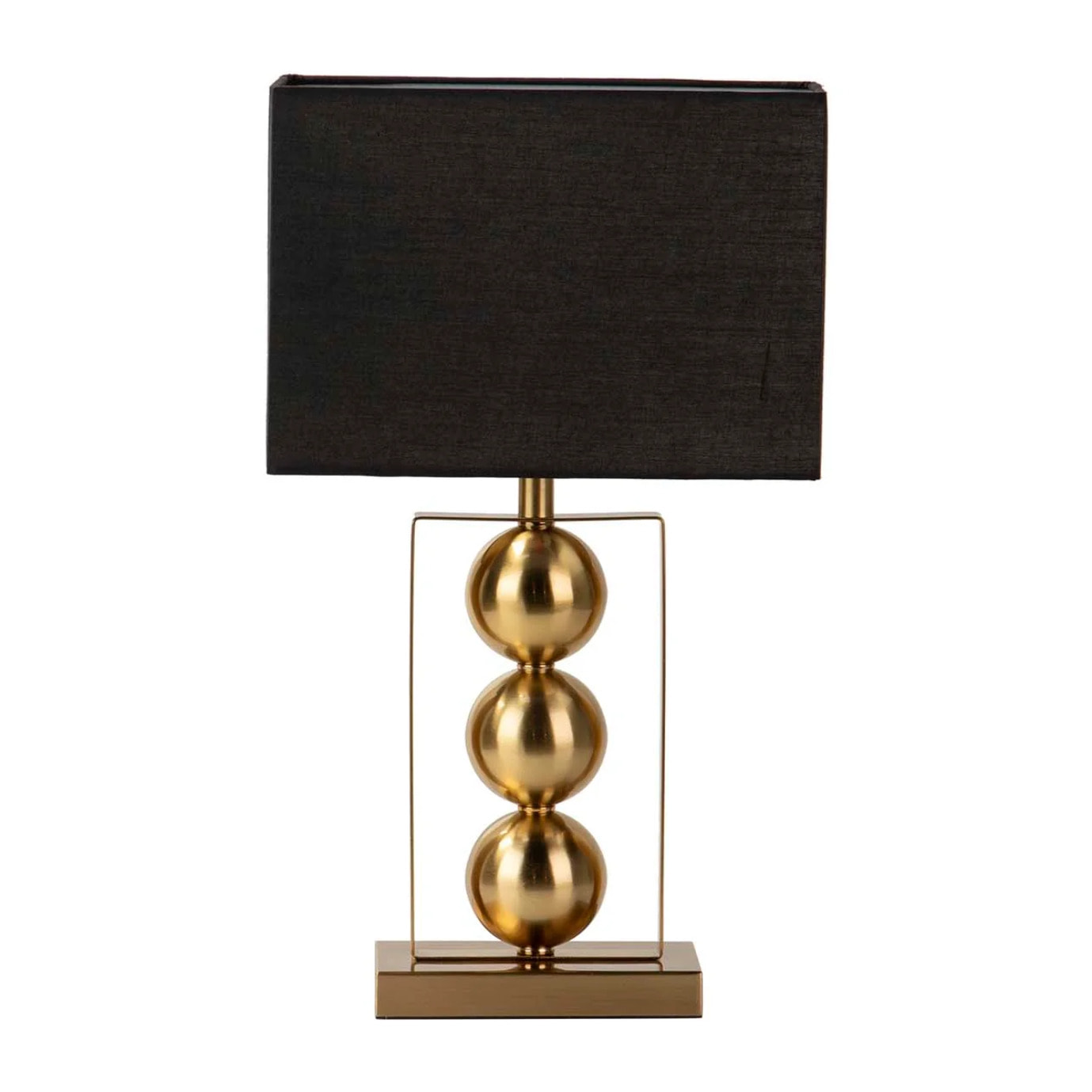 Lampara Sobremesa Metal Dorado 30x30x54 Cm