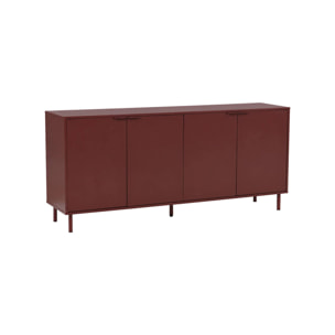Buffet décor bois et métal 4 portes 160cm ELLIE