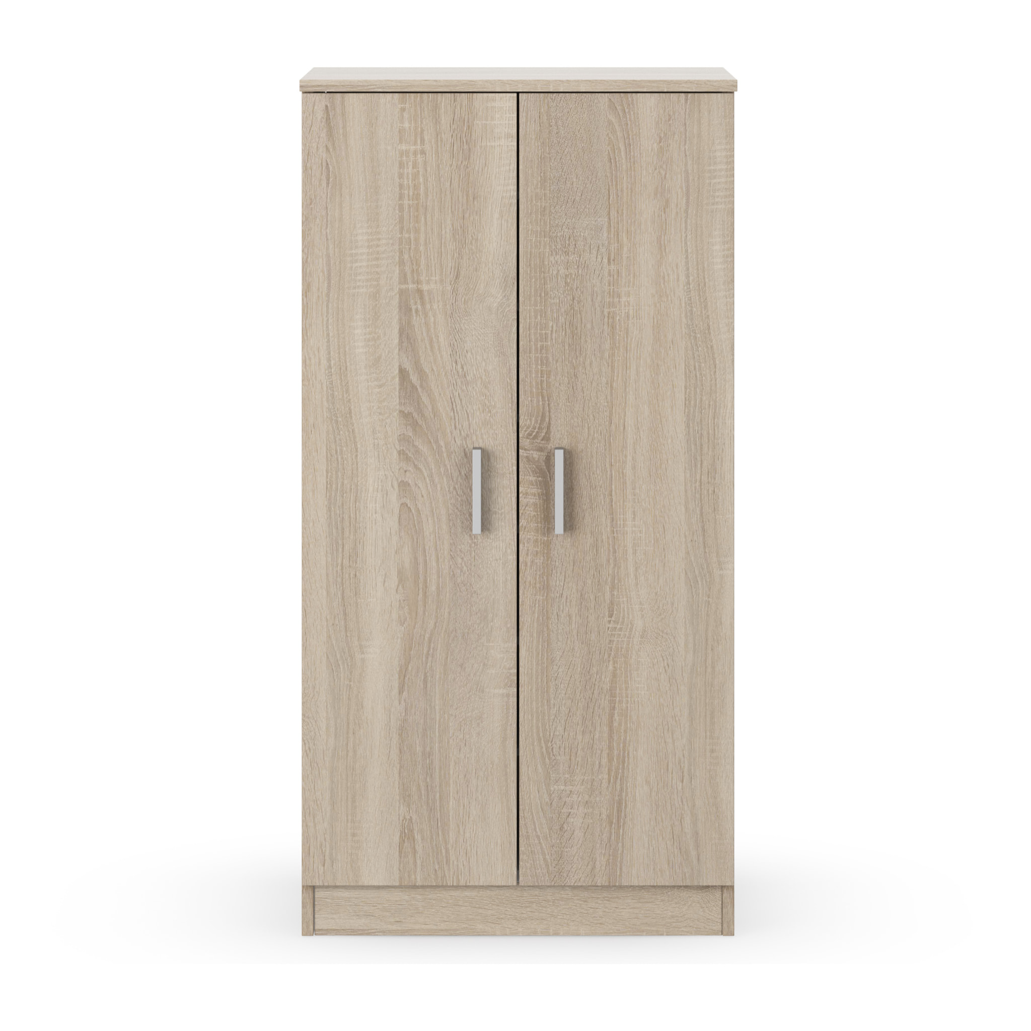 Armadio Mobiletto Portascarpe Bridge Scarpiera in Legno 7 Ripiani e 2 Ante Ingresso Corridioio Arredo Casa Design Minimal 108 x 55 x 36 cm Rovere