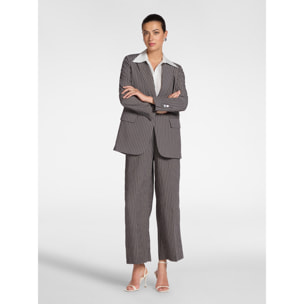 Elena Mirò - Blazer gessato - Grigio