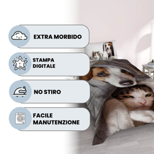 PARURE COPRIPIUMINO GOODNIGHT SINGOLO - STAMPA DIGITALE 100% Microfibra