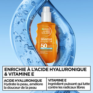 Garnier Ambre Solaire Sensitive Expert+ Eau Solaire Hydratante - SPF 50