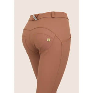 Pantaloni push up WR.UP® 7/8 superskinny vita alta similpelle