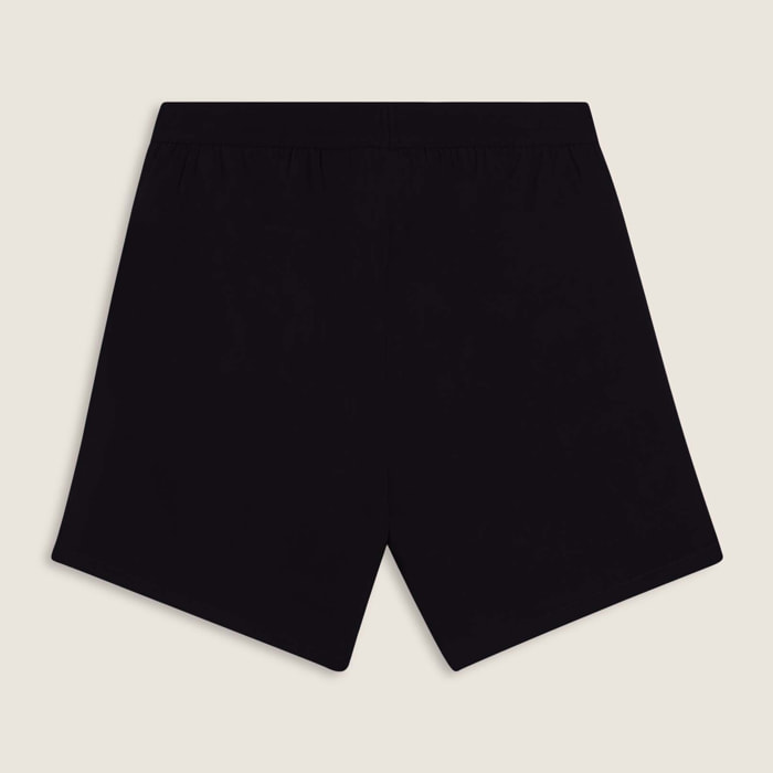 Pantaloni corti slim con grafica e spacchi laterali