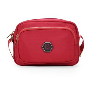 Bolso bandolera rojo en nailon