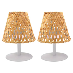 2 Lampe de table sans fil IBIZA H26CM