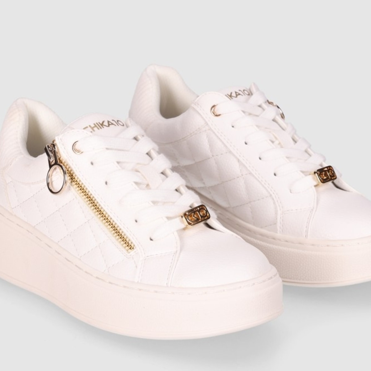 Deportivos - Blanco - Tacón: 5 cm