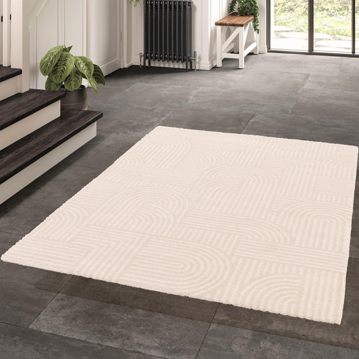 Tapis salon et chambre tissé motif simple GONO