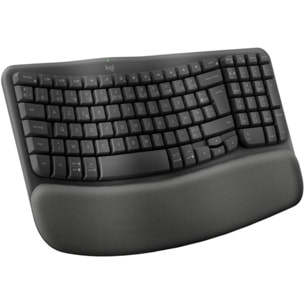 Clavier sans fil LOGITECH Wave Keys ergonomique +  repose poignets