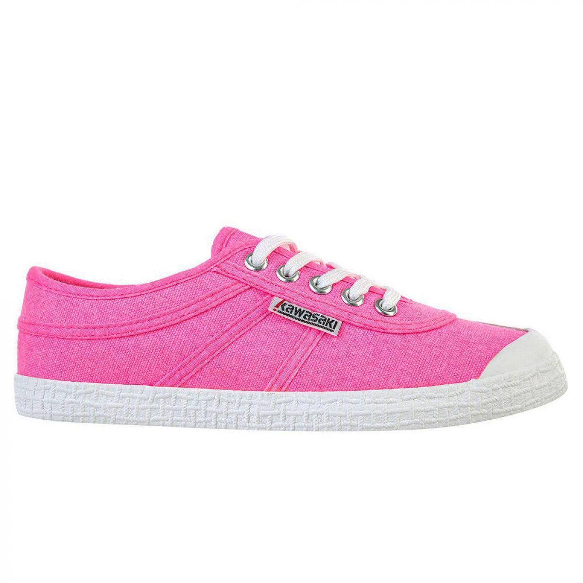 Zapatillas Sneaker para Hombre - KAWASAKI Original Neon Canvas Shoe K202428 4014 Knockout Pink