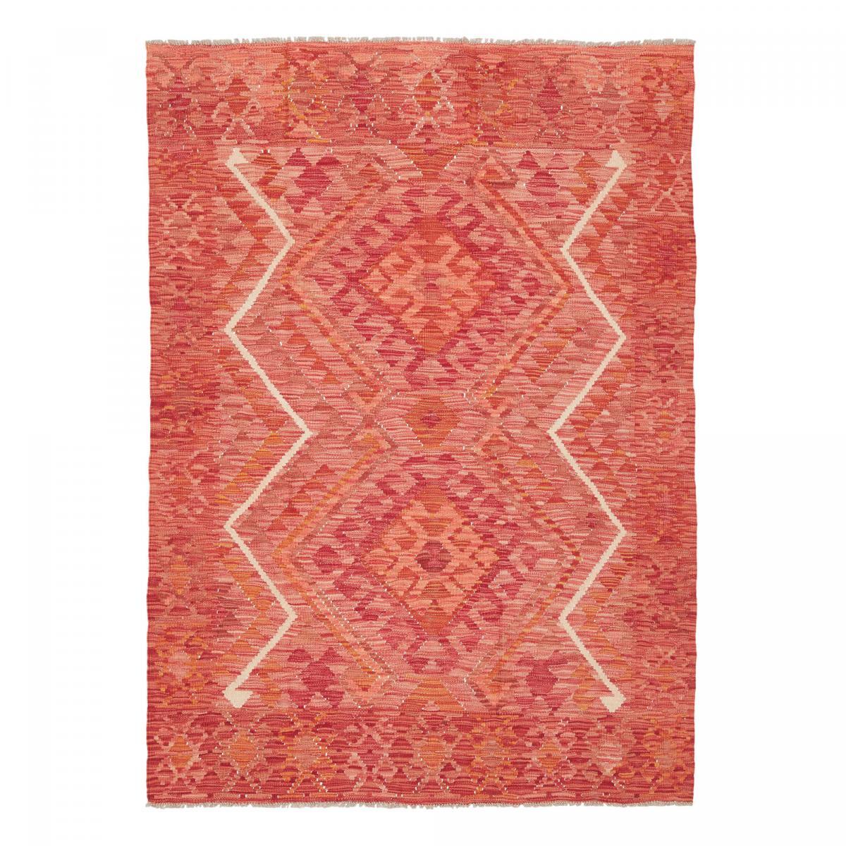 Tapis kilim géométrique, tissé plat en laine, UMES