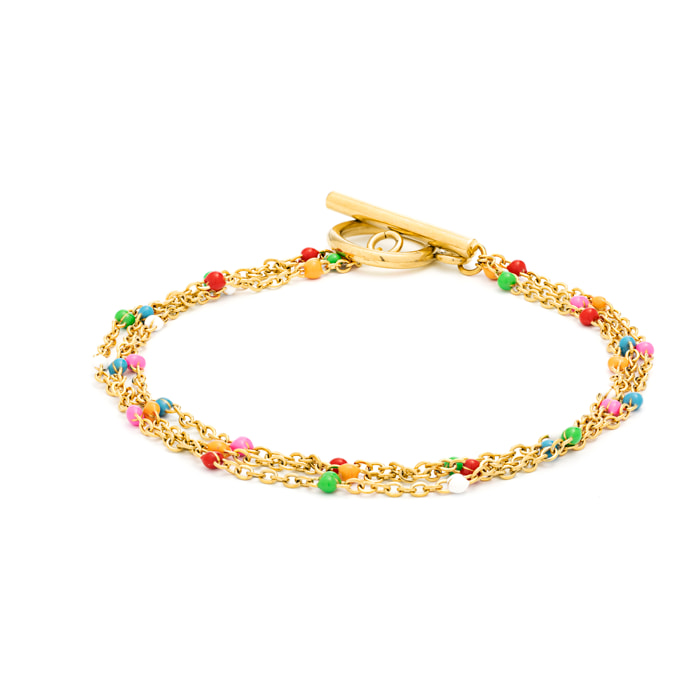 Pulsera Lux by Lux acabado oro 18k