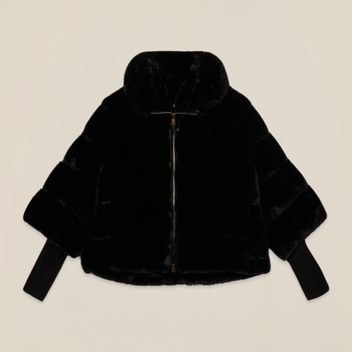 Oltre - Chaqueta en tejido peludo - Negro