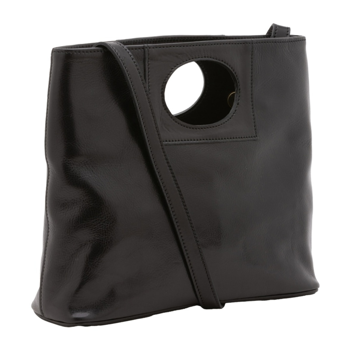 Borsa a tracolla da donna - Modello False - Vera pelle - 28.0 x 33.0 x 10.0 cm