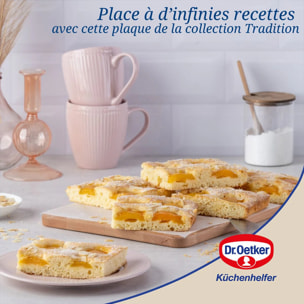 Plaque à pâtisserie à rebord extra haut 42 x 29 cm Dr Oetker Tradition