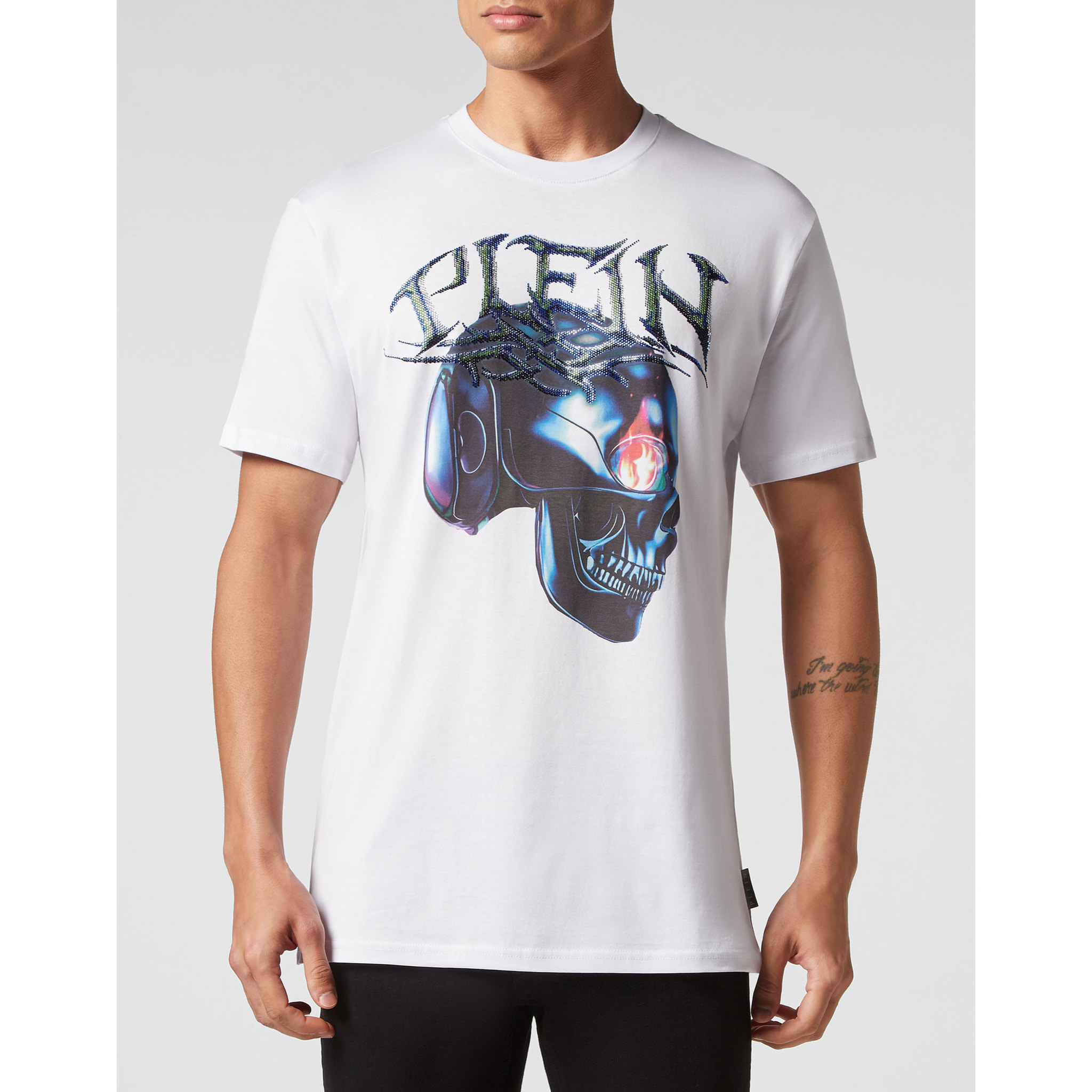 PHILIPP PLEIN Camiseta Cuello Redondo CHROME