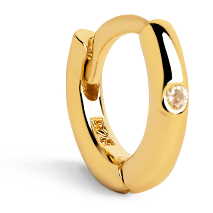 Orecchino Singolo Klein Spark S Argento Placcato Oro