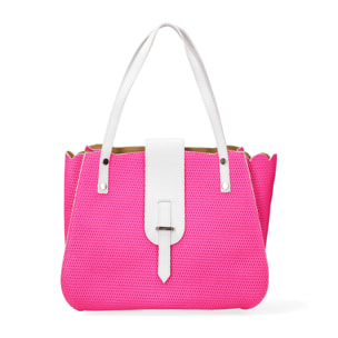 Borsa a spalla da donna - Modello Palermo - Vera pelle - 32.0 x 26.0 x 13.0 cm