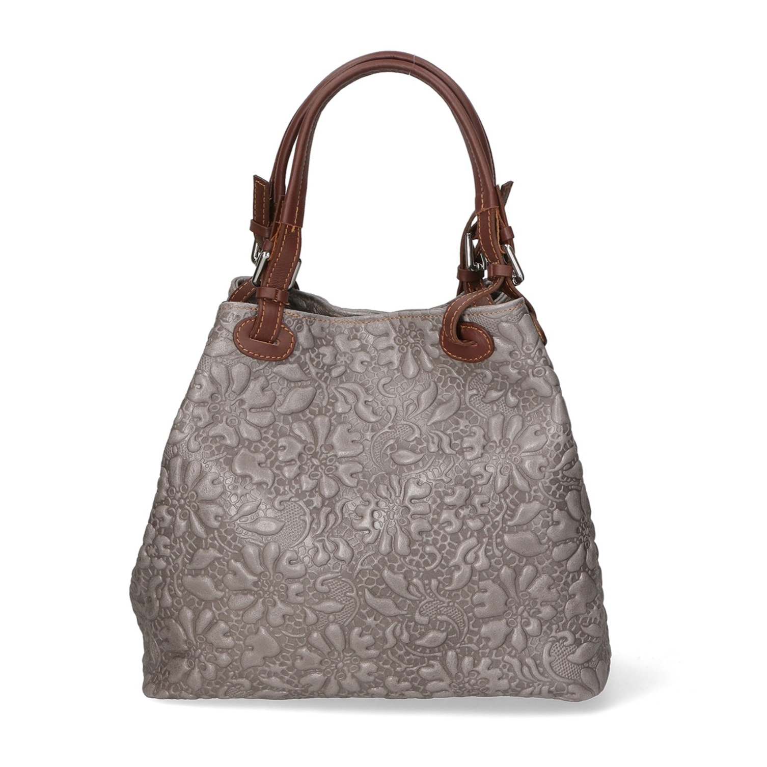 Borsa a mano da donna - Modello Elenia - Vera pelle - 33.0 x 29.0 x 16.0 cm