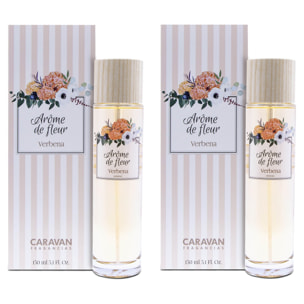 Set de 2 frascos 150 ml caravan arome de fleur verbena