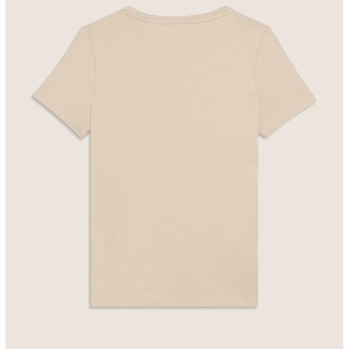 T-shirt Manica Corta con Dettagli Animalier e Borchie