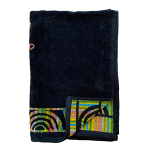 Serviette de plage éponge velours Jacquard Irvine 75x150