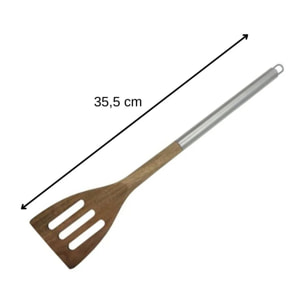 Spatule de cuisine ajourée en bois d'acacia 35 cm Fackelmann Synthesis