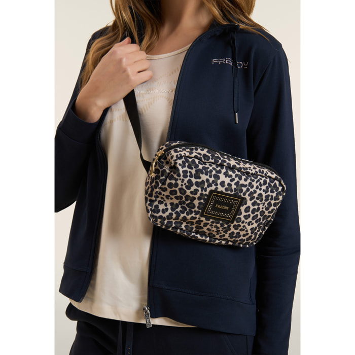 Borsa-Marsupio in canvas fantasia animalier