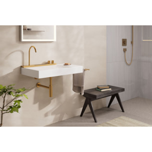 Siphon design Lavabo Flowstar S, Bronze brossé