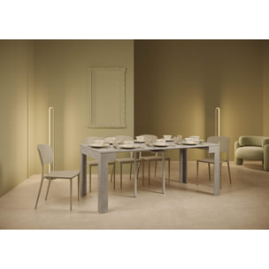 Consola extensible 90x42/198 cm Bora Small Cemento