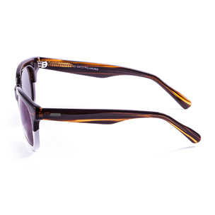 Gafas de sol PALO ALTO INSPIRATION II - Marrón y blanco y revo azul lente
