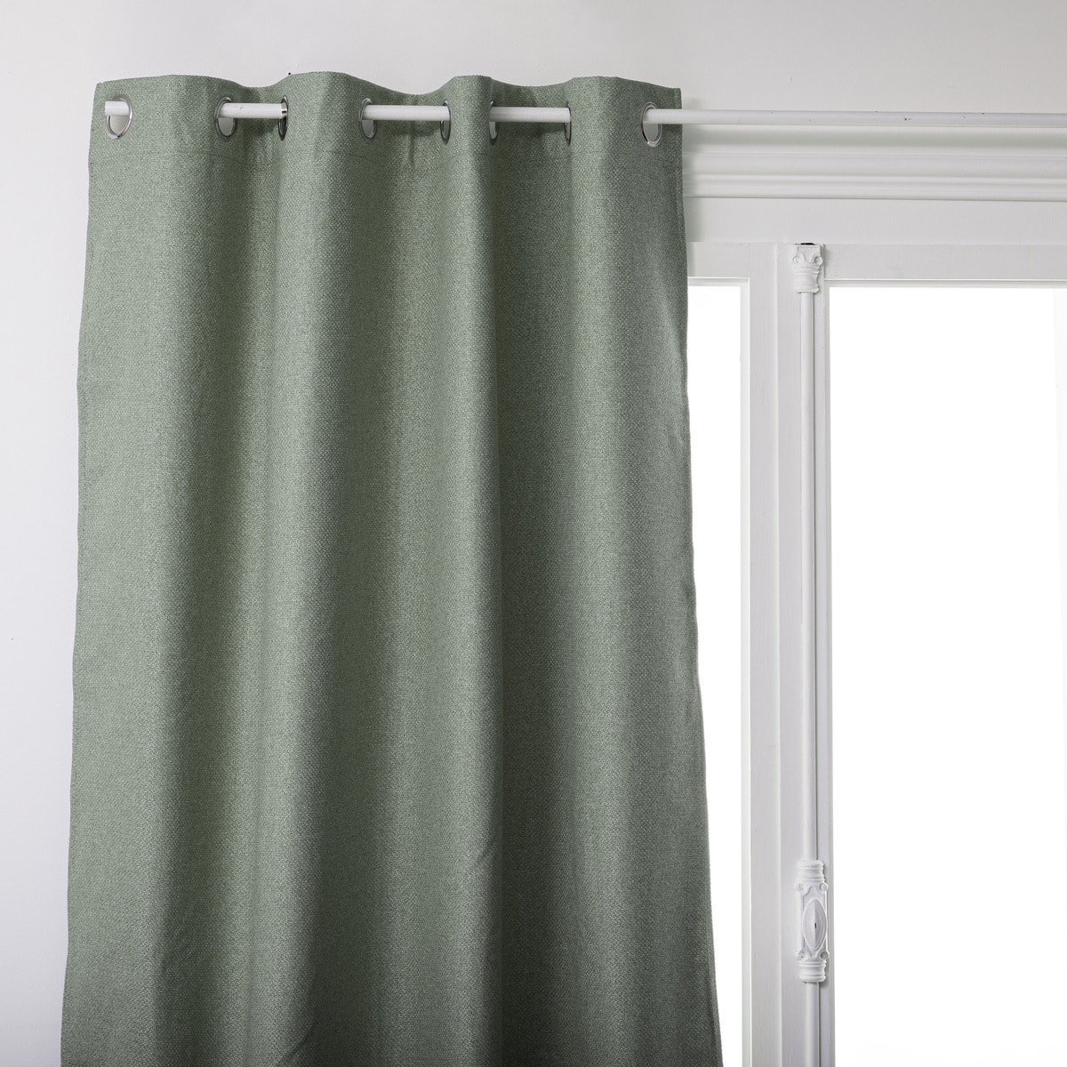 Rideau isolant occultant - vert céladon - 140x260 cm