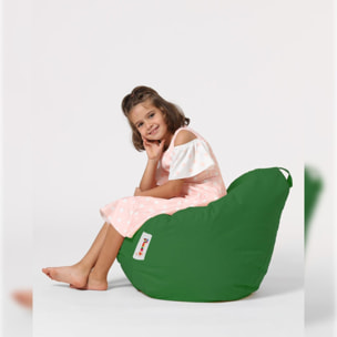 Sillón-puf para niños para exteriores verde