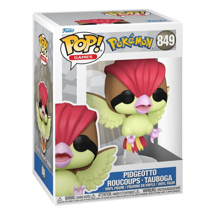 Pokemon Funko Pop! Games Vinile Figura Pidgeotto 9 Cm