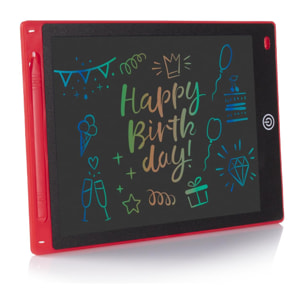 Tableta LCD portátil de dibujo y escritura con fondo multicolor de 8,5 pulgadas