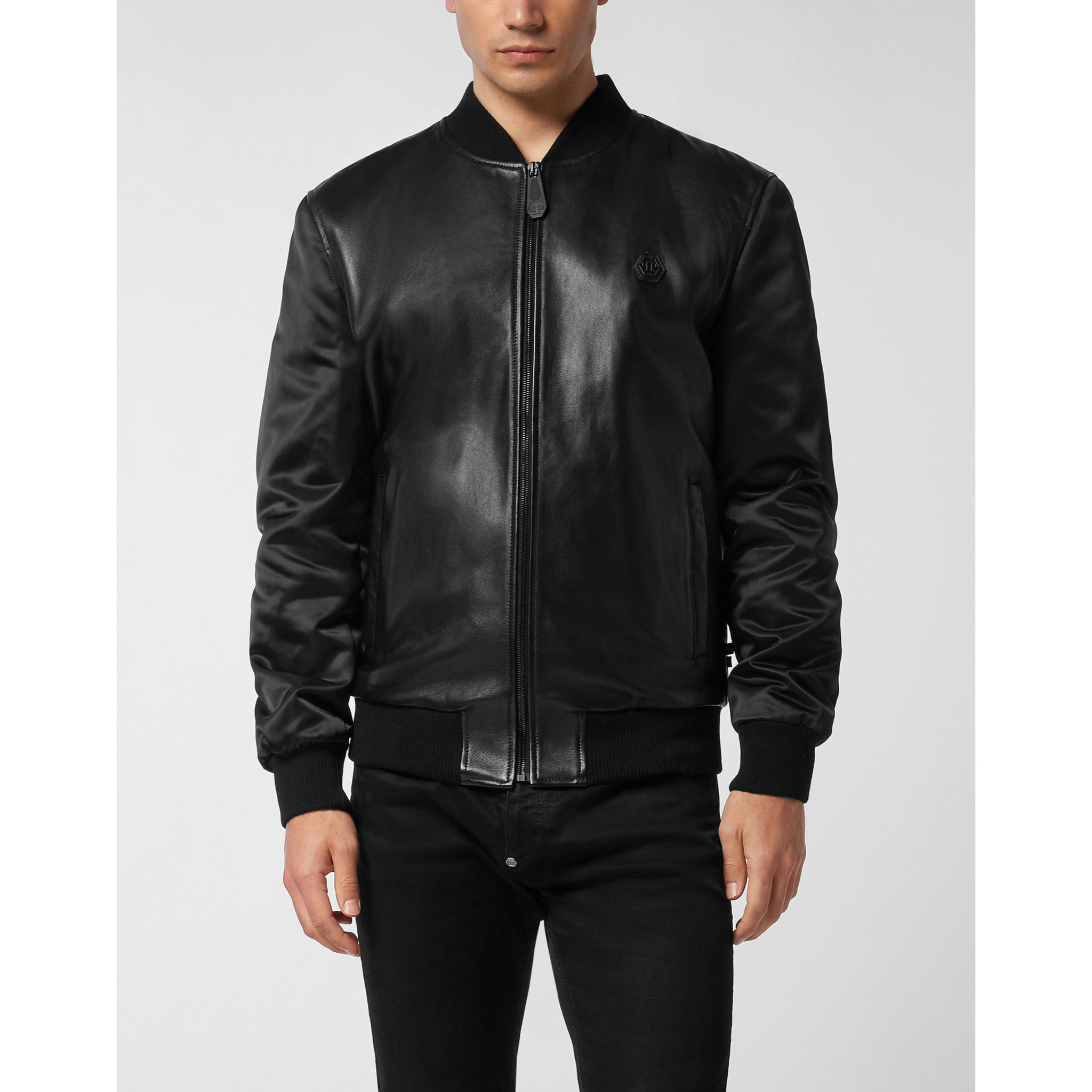 PHILIPP PLEIN Leather Bomber