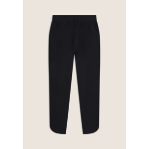 Pantaloni slim fit in jersey con dettagli floreali