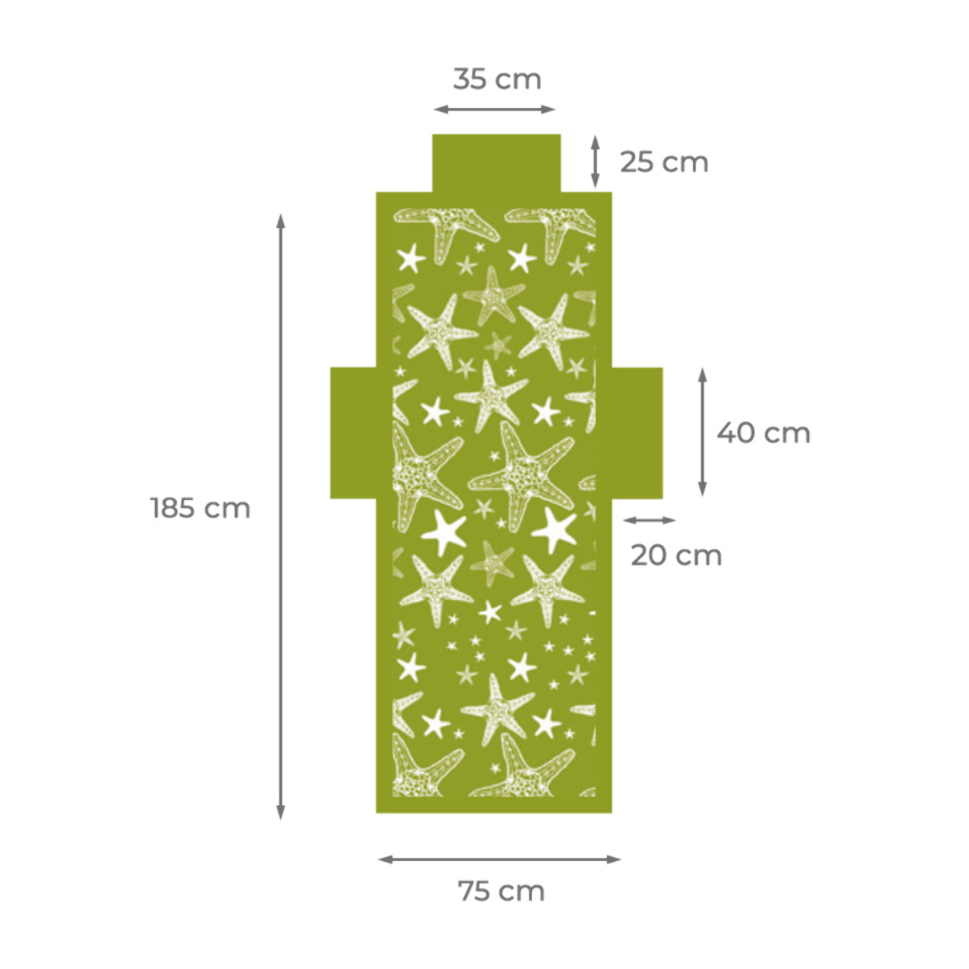 Telo Mare Lettino In Microfibra Disegno Miami