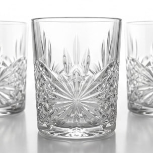 Set 6 bicchieri per acqua in vetro, 31 cl, design moderno ed elegante, bicchieri resistenti per acqua bibite e cocktail, vetro certificato per alimenti senza BPA e piombo, lavabili in lavastoviglie, uso quotidiano e occasioni speciali